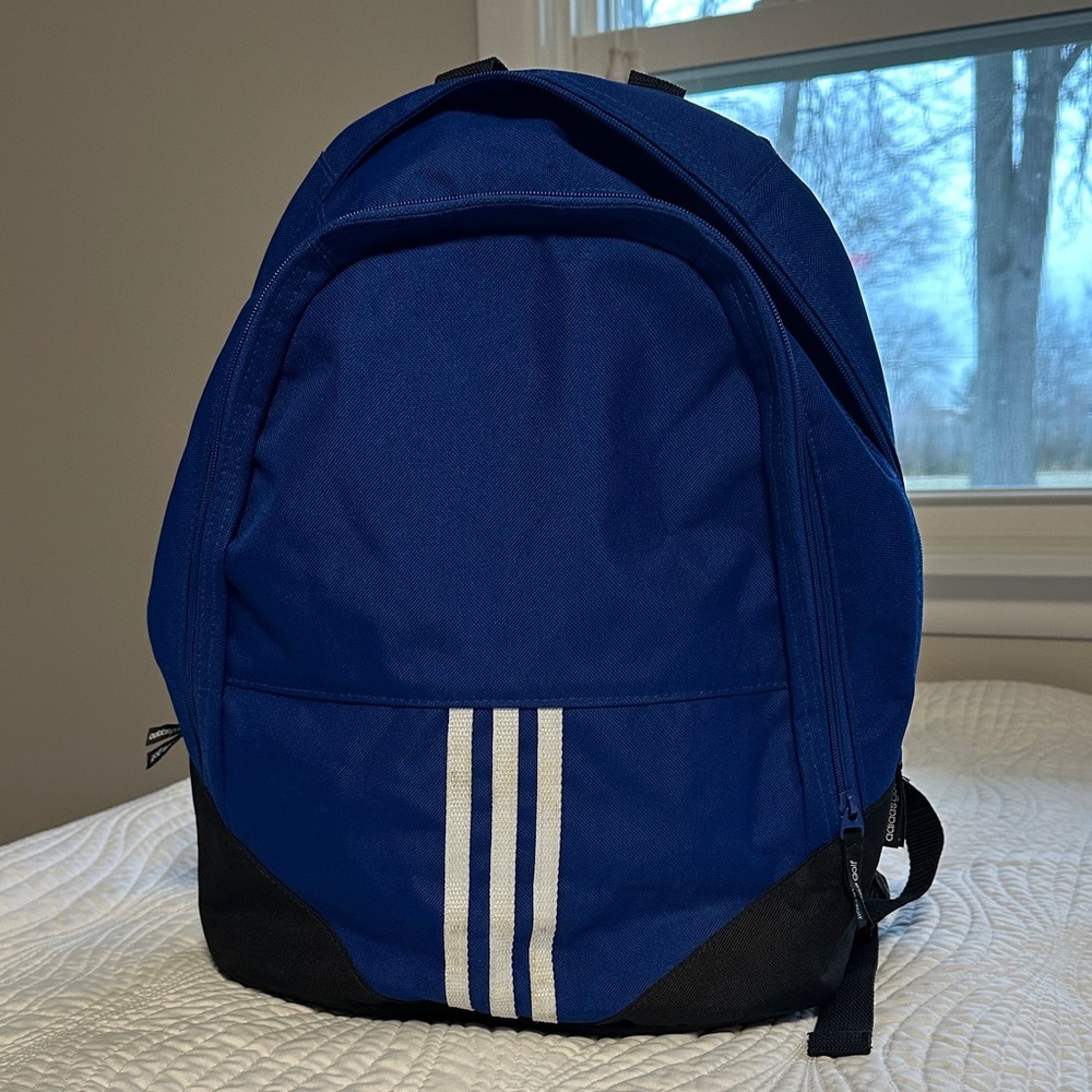 Adidas Classic Blue and Black Backpack